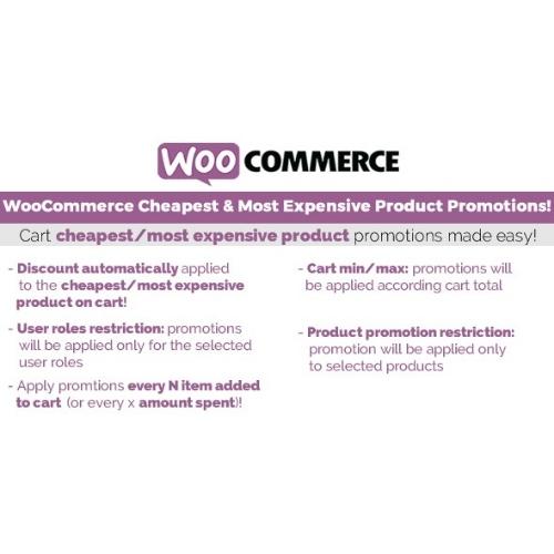WooCommerce Cheapest & Most Expensive Product Promotions!